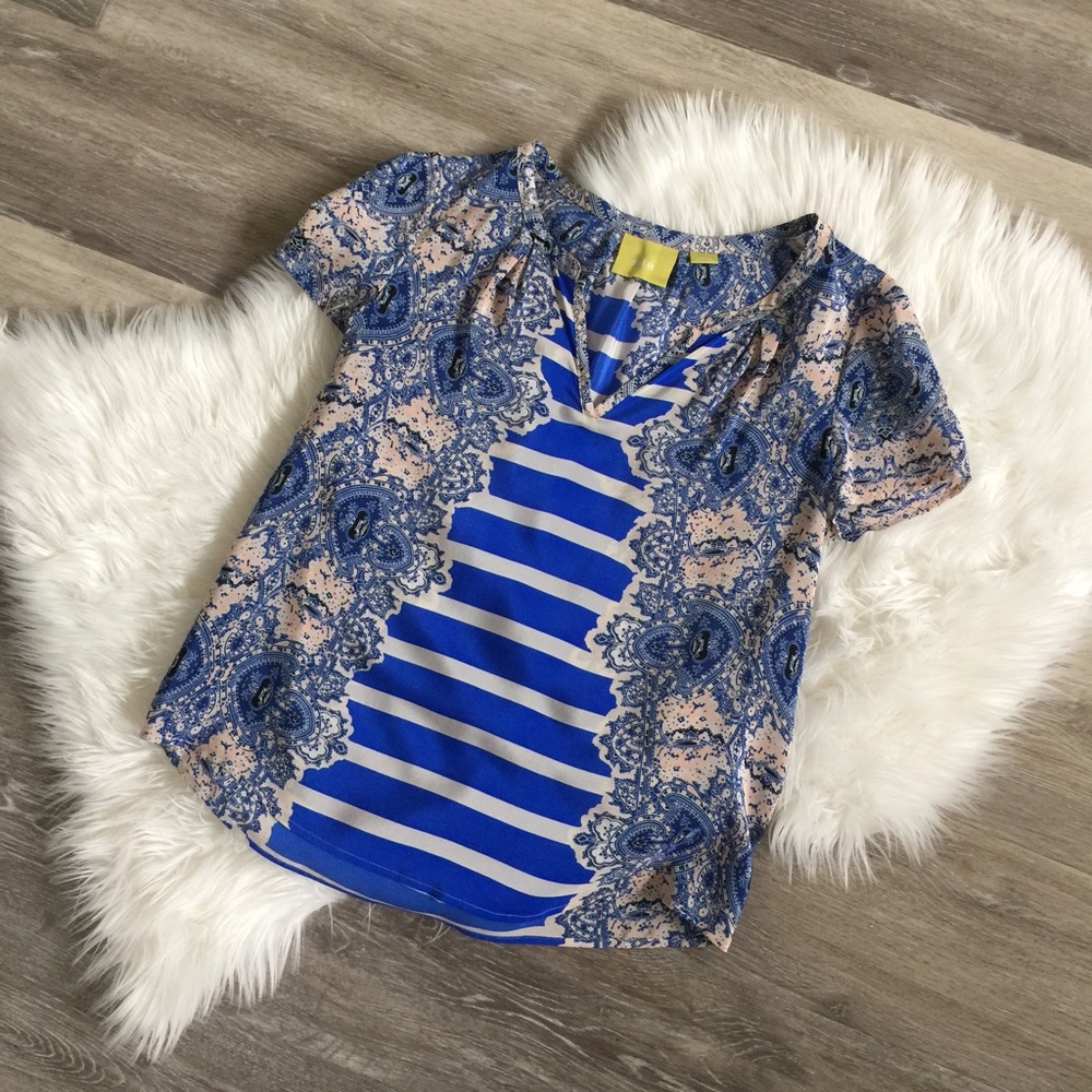 Anthropologie Maeve silky blouse
